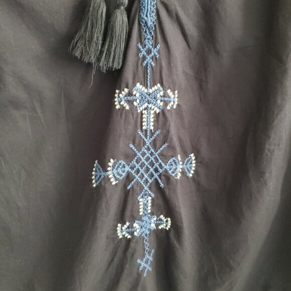 Aritzia Sunday Best Black Annalise Boho Blouse Size XS - Picture 7 of 12